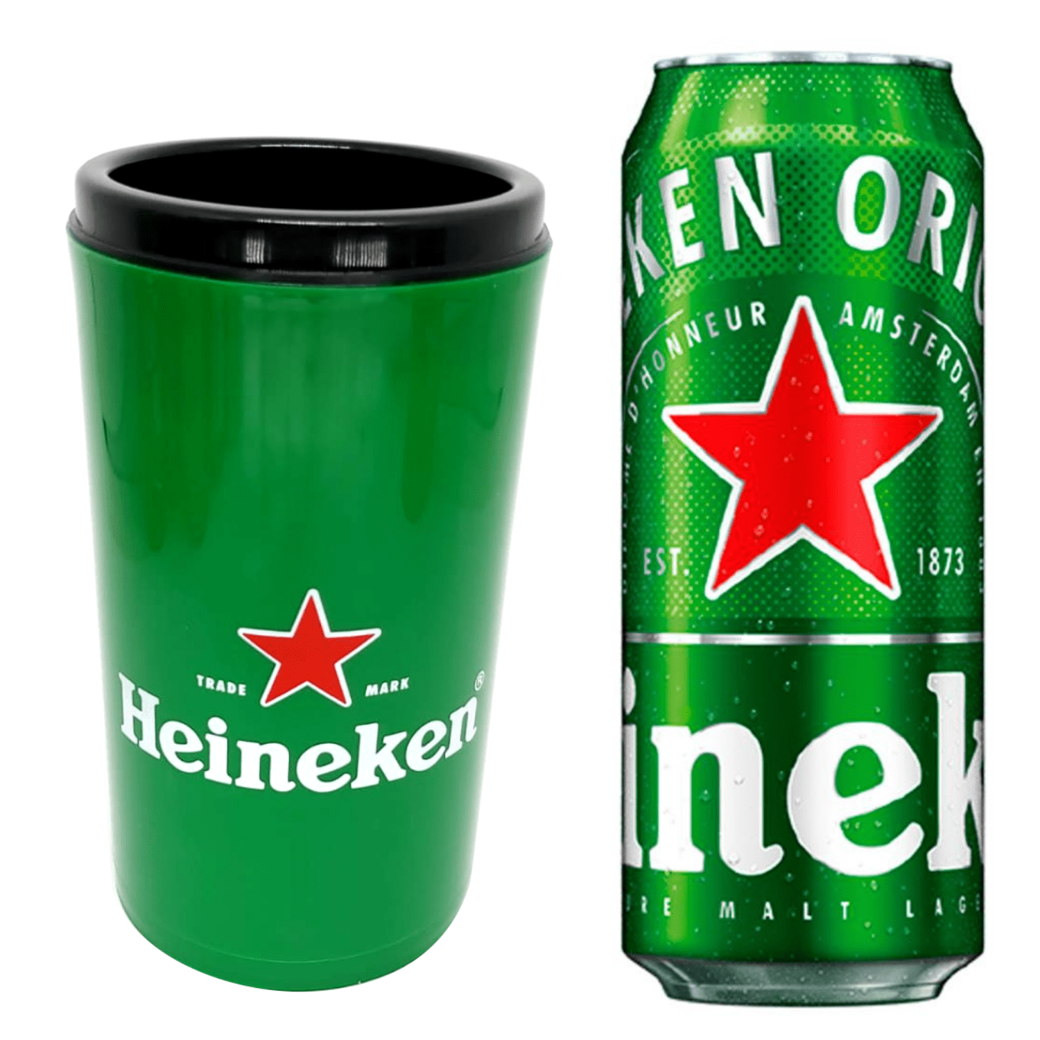 KIt Cervejeiro Suporte Cerveja Garrafa Família Heineken Silk Plast