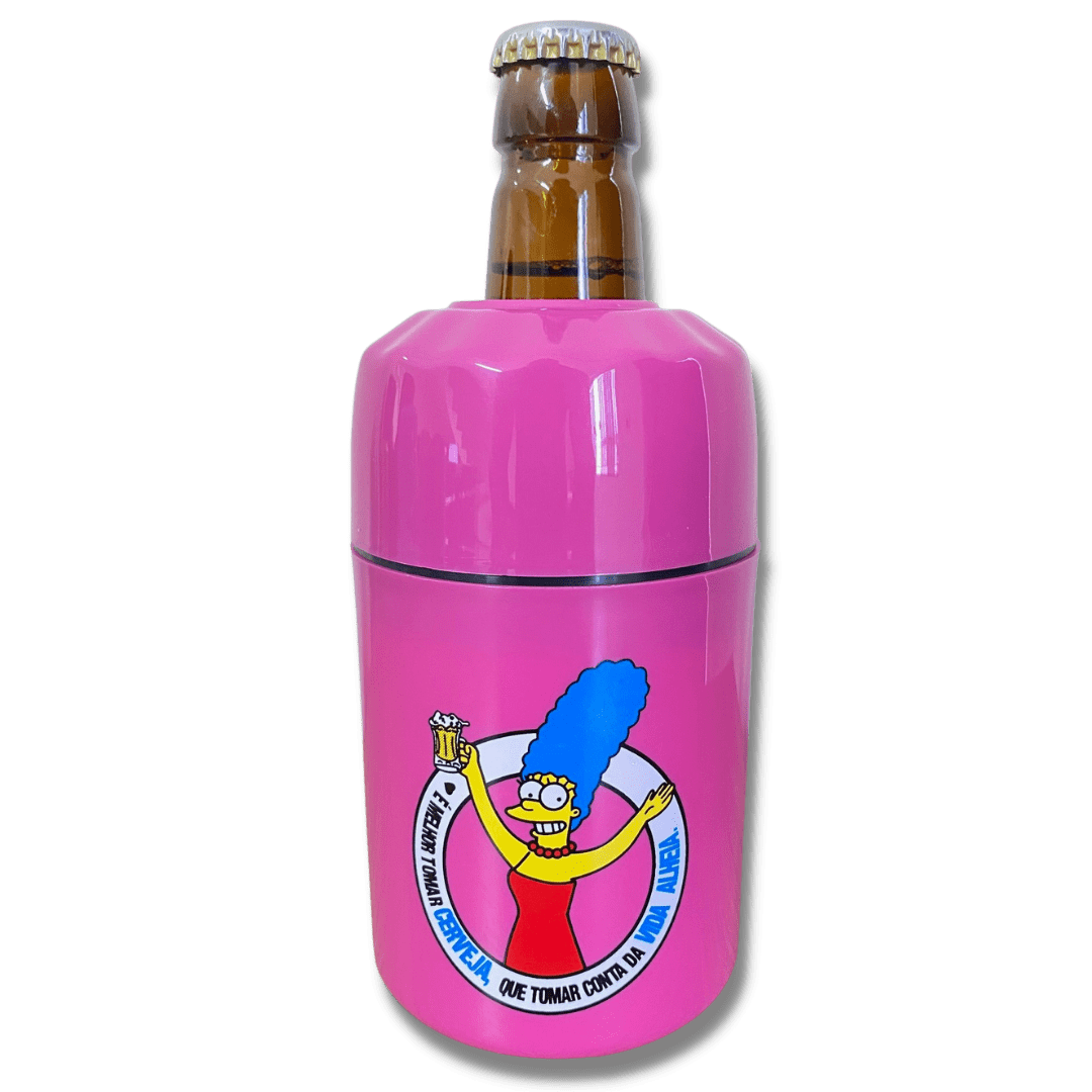 Porta Lata X Suporte Barrigudinha Cerveja T Rmico Marge Simpson